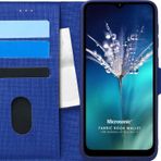 Microsonic General Mobile GM 21 Fabric Book Wallet Lacivert Cep Telefon Kılıfı