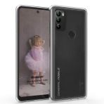 Microsonic General Mobile GM 21 Plus Transparent Soft Beyaz Cep Telefon Kılıfı