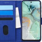 Microsonic General Mobile GM 22 Fabric Book Wallet Lacivert Cep Telefon Kılıfı