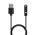 Microsonic Haylou Solar LS05 için Manyetik USB Şarj Kablosu Siyah [Solar LS05 ile Uyumlu Şarj Kablosu - Siyah]