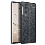 Microsonic Honor 70 için Kılıf Deri Dokulu Silikon Siyah [Honor 70 ile Uyumlu Kılıf - Siyah]