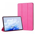 Microsonic Honor Pad X9 için Kılıf Slim Translucent Back Smart Cover Pembe [Honor Pad X9 ile Uyumlu Kılıf - Pembe]