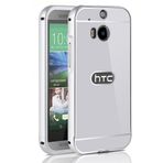 Microsonic HTC M8S Luxury Mirror Gümüş Kılıf