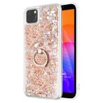 Microsonic Huawei Honor 9S Glitter Liquid Holder Gold Cep Telefonu Kılıfı