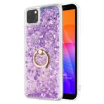 Microsonic Huawei Honor 9S Glitter Liquid Holder Mor Cep Telefonu Kılıfı
