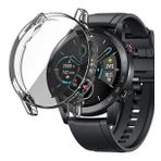Microsonic Huawei Honor Magic Watch 2 46mm için Kılıf 360 Full Round Soft Silicone Şeffaf [Honor Watch Magic 2 46mm ile Uyumlu Kılıf - Şeffaf]
