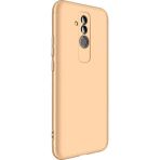 Microsonic Huawei Mate 20 Lite Double Dip 360 Protective Gold Kılıf