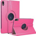 Microsonic Huawei Matepad 11.5 360 Rotating Stand Deri Pembe Tablet Kılıfı