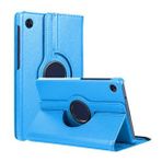 Microsonic Huawei MatePad T10S 360 Rotating Stand Deri Mavi Tablet Kılıfı