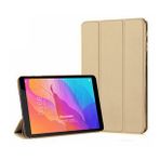 Microsonic Huawei MatePad T8 8'' Kılıf Slim Translucent Back Smart Cover Gold