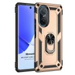 Microsonic Huawei Nova 9 SE Military Ring Holder Gold Cep Telefonu Kılıfı