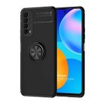 Microsonic Huawei P Smart 2021 Kickstand Ring Holder Siyah Cep Telefonu Kılıfı