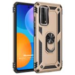 Microsonic Huawei P Smart 2021 Military Ring Holder Gold Cep Telefonu Kılıfı