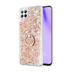 Microsonic Huawei P40 Lite Glitter Liquid Holder Gold Cep Telefonu Kılıfı