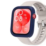 Microsonic Huawei Watch Fit 3 için Kılıf Soft Silicone Lacivert [Watch Fit 3 ile Uyumlu Kılıf - Lacivert]