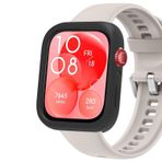 Microsonic Huawei Watch Fit 3 için Kılıf Soft Silicone Siyah [Watch Fit 3 ile Uyumlu Kılıf - Siyah]