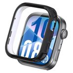 Microsonic Huawei Watch Fit 4 için Kılıf 360 Full Round Soft Silicone Siyah [Watch Fit 4 ile Uyumlu Kılıf - Siyah]