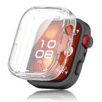 Microsonic Huawei Watch Fit 4 Pro için Kılıf 360 Full Round Soft Silicone Şeffaf [Watch Fit 4 Pro ile Uyumlu Kılıf - Şeffaf]