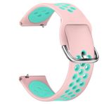 Microsonic Huawei Watch GT 2E Rainbow Sport Band için Açık Pembe Turkuaz Kordon