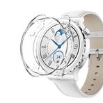 Microsonic Huawei Watch GT 3 Pro 43mm Seramik için Kılıf 360 Full Round Soft Silicone Şeffaf [Watch GT3 Pro 43mm Seramik ile Uyumlu Kılıf - Şeffaf]