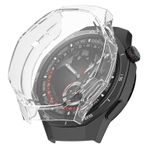Microsonic Huawei Watch GT 6 Pro 46mm Kılıf Ekranı Tam Kaplayan 360 Full Round Soft Silicone Şeffaf [Watch GT 6 Pro 46mm ile Uyumlu Kılıf - Şeffaf]