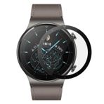 Microsonic Huawei Watch GT2 Pro Tam Kaplayan Temperli Cam Full Ekran Koruyucu Siyah [Watch GT2 Pro ile Uyumlu Ekran Koruyucu]