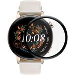 Microsonic Huawei Watch GT3 42mm Tam Kaplayan Temperli Cam Full Ekran Koruyucu Siyah