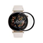 Microsonic Huawei Watch GT4 41mm Tam Kaplayan Temperli Cam Full Ekran Koruyucu Siyah