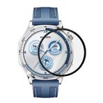 Microsonic Huawei Watch GT5 46mm Tam Kaplayan Temperli Cam Full Ekran Koruyucu Siyah [Watch GT5 46mm ile Uyumlu Ekran Koruyucu - Siyah]