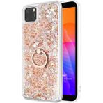 Microsonic Huawei Y5P Glitter Liquid Holder Gold Cep Telefonu Kılıfı