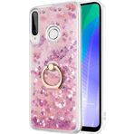 Microsonic Huawei Y6P Glitter Liquid Holder Pembe Cep Telefonu Kılıfı