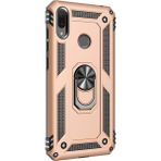 Microsonic Huawei Y7 2019 Military Ring Holder Gold Kılıf