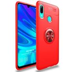 Microsonic Huawei Y7 Prime 2019 için Kılıf Kickstand Ring Holder Kırmızı [Y7 Prime 2019 ile Uyumlu Kılıf - Kırmızı]