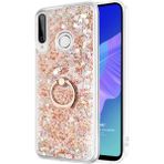 Microsonic Huawei Y7P Glitter Liquid Holder Gold Cep Telefonu Kılıfı
