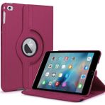 Microsonic iPad Mini 4 360 Dönerli Stand Deri Mor Kılıf