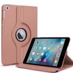 Microsonic iPad Mini 4 360 Dönerli Stand Deri Rose Gold Kılıf