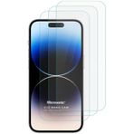 Microsonic iPhone Uyumlu 15 Pro Max Screen Protector Nano Glass 3 Adet Cam Ekran Koruyucu