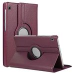 Microsonic Lenovo Tab M10 TB-X605F 10.1` için Kılıf, (ZA480027TR) 360 Rotating Stand Deri Mor [Tab M10 TB-X605F ile Uyumlu Kılıf - Mor]