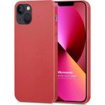 Microsonic Matte Silicone Apple iPhone 13 Kırmızı Cep Telefon Kılıfı