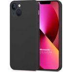Microsonic Matte Silicone Apple iPhone 13 Siyah Cep Telefon Kılıfı