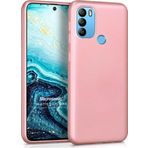 Microsonic Matte Silicone General Mobile GM 21 Plus Rose Gold Cep Telefonu Kılıfı
