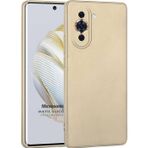 Microsonic Matte Silicone Huawei Nova 10 Gold Cep Telefonu Kılıfı
