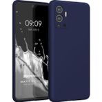 Microsonic Matte Silicone Infinix Hot 12 Lacivert Cep Telefonu Kılıfı