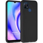 Microsonic Matte Silicone Oppo A15 Siyah Cep Telefonu Kılıfı