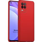 Microsonic Matte Silicone Oppo A54 4G Kırmızı Cep Telefonu Kılıfı