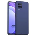 Microsonic Matte Silicone Oppo A54 4G Lacivert Cep Telefonu Kılıfı