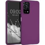 Microsonic Matte Silicone Oppo A55 4G Mor Cep Telefonu Kılıfı
