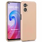 Microsonic Matte Silicone Oppo A76 Gold Cep Telefonu Kılıfı