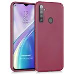 Microsonic Matte Silicone Realme 5i için Kılıf Mor [Realme 5i ile Uyumlu Kılıf - Mor]