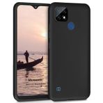 Microsonic Matte Silicone Realme C21 için Kılıf Siyah [Realme C21 ile Uyumlu Kılıf - Siyah]